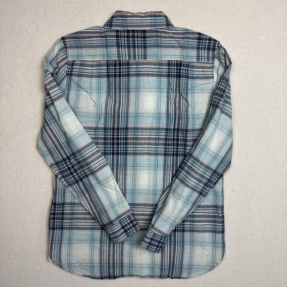 Filson Shirt S Blue Multi Plaid Button Down 100% Cotton Outdoor Workwear 20047 - Picture 4 of 6